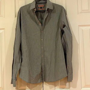 Thomas PINK Shirt  Dress Button Down Super Slim checkered Long Sleeve shirt